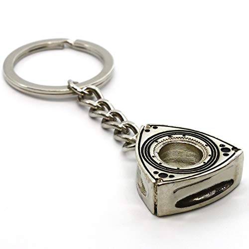 Rotary13B1 Rotor Key Chain - Nickel Plated