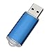TOPESEL 5 Pack 8GB USB 2.0 Flash Drive Memory Stick Thumb Drives (5 Mixed Colors: Black Blue Green Red Silver)