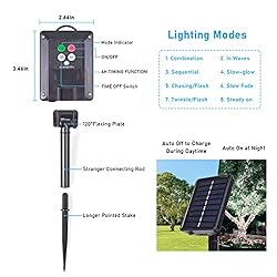 Blingstar Solar String Lights, 2 Pack Each 100 LED