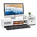 Monitor Stand Riser, Computer Laptop Riser Shelf with Organizer Drawer (White) (26