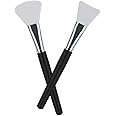 LORMAY 2 Pcs Premium Quality Silicone Face Mask Brush Applicator for Mud, Clay Mask, DIY, Modeling Mask, Body Lotion, and BB 