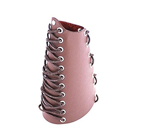 zzuus Cow Leather Arm Guard Restraint Protector Pull Bow Protect Arm for Shooting Barcer Hunting Archery Accessory