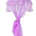 HOSL Round Lace Curtain Dome Bed Canopy Netting Princess Net (Purple)
