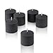 Light In The Dark Black Votive Candles - Box of 72 Unscented Candles - 10 Hour Burn Time - Bulk Candles for Weddings, Parties, Halloween and Decorations