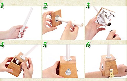 Winterworm Bamboo One Hole Healing Box for Moxa Moxibustion Medicine Therapy