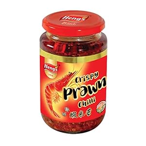 Heng’s Krokante garnaal Chili, in olie – 340g