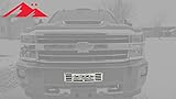 Mountains2Metal HIGH Country Edition Brushed Stainless Finish Compatible with 2015-2019 Chevy Silverado 2500 3500 HD M2M #400-130-3