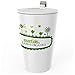 Steep & Strain Ceramic Tea Mug - Insulated mug with infuser and 2 lids - Available in 5 patterns (Design 3)