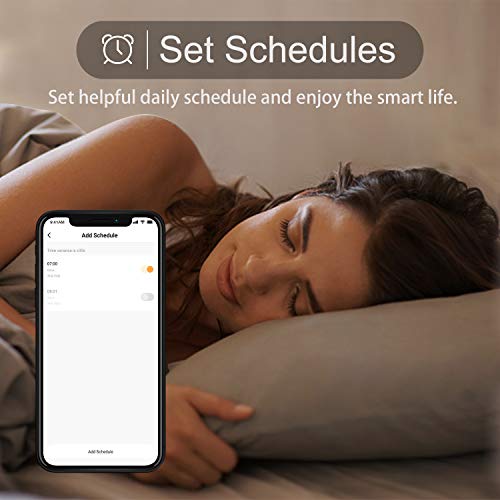 Smart LED Light Bulb E12 Candelabra Bulb WiFi Color Changing LED Bulbs, Dimmable Ceiling Fan Light 40W Equivalent, Smart Chandelier Lighting Work with Alexa Google Home for Home Room Decor (4 Pack)