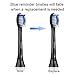 Cellena Replacement Toothbrush Heads Compatible with Sonicare ProtectiveClean 5100 Gum Health, fits DiamondClean HealthyWhite FlexCare 2 Series 3 Series EasyClean Brush Handles, 6 Pack Black