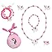 Elesa Miracle Little Girl Kids Unicorn Jewelry Set Girl Unicorn Necklace Bracelet Unicorn Clip on Earrings Value Set