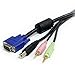 StarTech.com 6 ft 4-in-1 USB VGA KVM Switch Cable with Audio and Microphone - VGA KVM Cable - USB KVM Cable - KVM Switch Cable (USBVGA4N1A6)