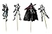 BETOP HOUSE Set of 24 Pieces Star Wars Theme Party Decorative Cupcake Topper for Kids Birthday Party