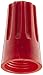 NSI WC-R-C Easy-Twist Twist-On Wire Connector, Standard Type, 22-8 AWG Wire Range, 600V, Red, Pack of 100