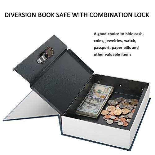 Large Book Safe with Combination Lock Jssmst Home Dictionary