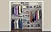 ClosetMaid 5037 5ft. to 8ft. Fixed Mount Closet Organizer Kit, White