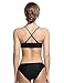 Ekouaer Triangle Padded Top Bikini Set Crisscross Womens Swimwear Swimsuit
