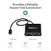 StarTech.com USB-C to Dual HDMI Adapter, USB Type-C Multi-Monitor MST Hub, Dual 4K 30Hz/1080p 60Hz HDMI Laptop Display Extender / Splitter, Extra-Long Built-In Cable, Windows Only (MSTCDP122HD)