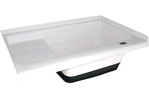ICON Sit in Step Tub Right Hand Drain TU500RH, Polar White