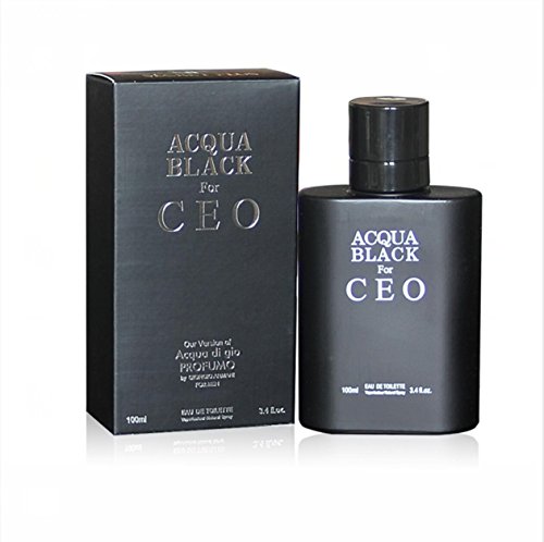 ACQUA BLACK FOR CEO,3.4 fl.oz. Eau de Toilette Spray for Men, Perfect Gift ACQUA BLACK FOR CEO,3.4 fl.oz. Eau de Toilette Spray for Men, Perfect Gift