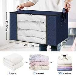 Fab totes 2 Pack Clothes Storage, Foldable Blanket