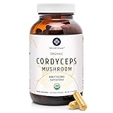 Neurogan Cordyceps Capsules - 1000mg Organic Cordyceps Extract for Immune Support, Improved Energy, Stamina & Oxygen Utilization - Vegan, Non-GMO, Gluten Free, 120 Capsules