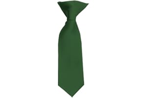 Romario Manzini Solid Color Baby's 8" Clip On Tie Age 0 to 1 Year Old