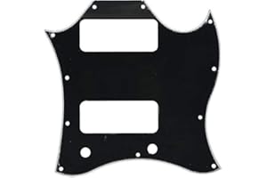 Dopro Standard SG Special Full Face Guitar Pickguard with P90 Pickup Hole Black 3 Ply