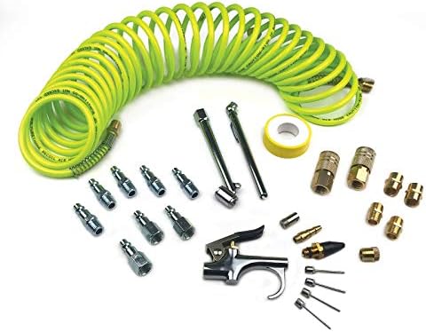 Primefit 27-Piece Pro Accessory Kit with Flexible Poly Recoil Hose