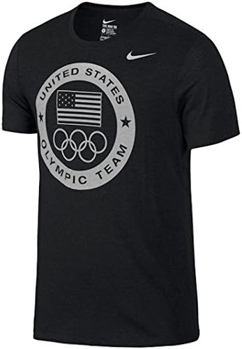 Team USA Nike Dri-Blend Logo Performance T-Shirt (Charcoal, Large)