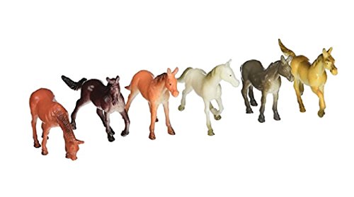 24 Horse Figures Toys ~ Hard Plastic 2.5 Inch~ NEW