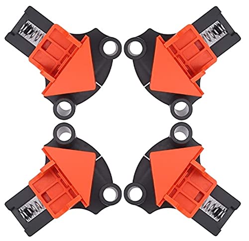 ECO GEN TOOLS 90 Degree Right Angle Corner Vice Clamp for Wood, 4Pcs Corner Vice Clamp Kit for Woodworking, Great for Frame and Cabinet Making