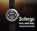 Safergo 1-Button Bluetooth FM Transmitter 24W 4.2A Dual USB Car Charger for iPhone Samsung Cellphones,FM Frequency 94.1/94.5/95.1