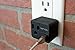 PowX Wall Outlet with USB Charger by RapidX - Black