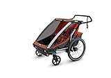 Thule Chariot Cross Sport Stroller - Double -Roarange/Dark Shadow