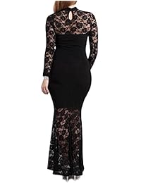 832 - Plus tamaño Mermaid Lace Maxi vestido de cóctel largo Albornoz