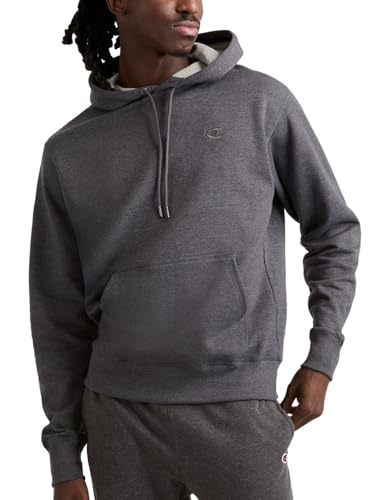 Champion Men's Powerblend Pullover Hoodie, Standard Fit, Midweight Fleece, Gran…