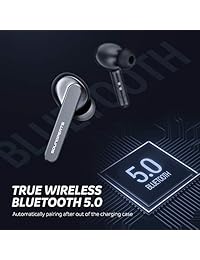 Auriculares inalámbricos SoundPEATS, Bluetooth V5.0, intraurales, TWS, inalámbricos, con micrófono de alta definición (sonido estéreo, Smart Touch, IPX5, 24 horas de reproducción)