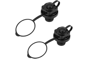 Xximuim Inflatable Boat Air Valve,2PCS Inflatable Boat Replacement Caps Boat Spiral Air Plugs 0ne-Way Inflation Replacement for Inflatable Raft Boat Kayak(22mm)