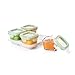 OXO Tot Glass Baby Blocks Food Storage Containers, Green, 4 oz