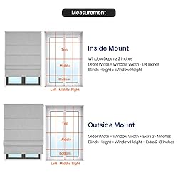 Hiifroy Roman Shades for Windows, 100% Black Out