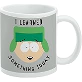 South Park Kyle I Learned Something Today Ceramic Coffee Mug, Novelty Gift Mugs for Coffee, Tea and Hot Drinks, 11oz, White