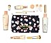 7 Packing Bags Travel Cubes Luggage Organizers Suitcase Storage Clothes Shoes Underwear Bags Set Pack Navy Flower