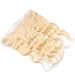 FDshine Blonde Frontal Lace Closure with Baby Hair Ear to Ear Frontals Human Hair 13x4 Free Part Body Wave (14