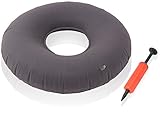 Dr. Frederick's Original Donut Cushion - 18" Inflatable Ring Cushion - Hemorrhoid Treatment, Bed Sores, Coccyx & Tailbone Pain, Child Birth, Prostatitis