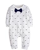Kidsform Toddler Baby Unisex Organic Cotton Romper Footless Bodysuits Playsuit Coveralls