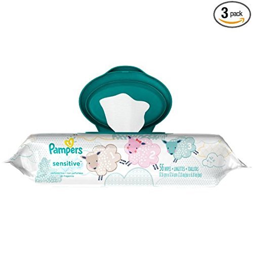 Pampers sensitive wipes travel pack 56 count (pack of 6…