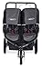 BOB Gear Revolution Pro Duallie Jogging Stroller - Up to 100 pounds - UPF 50Plus Canopy - Easy Fold - Adjustable Handlebar with Hand Brake, Black