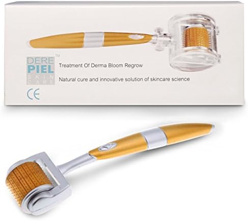 DEREPIEL 100% Titanium Micro Needles Microneedle Derma Roller Anti Aging Acne Scar Facial Skin Face Care Therapy Tools Rejuvenation 0.2mm