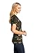 District Made - Ladies Perfect Weight Camo Crew Tee, Military Camo, XX-Large